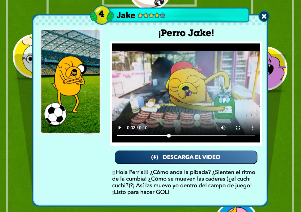 Cartoon Network ATR - contenido de video