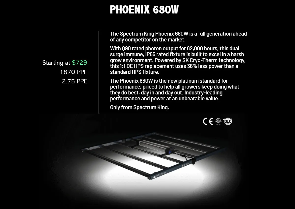 Sección del sitio de Spectrum King