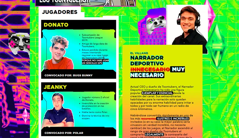 Sección del proyecto